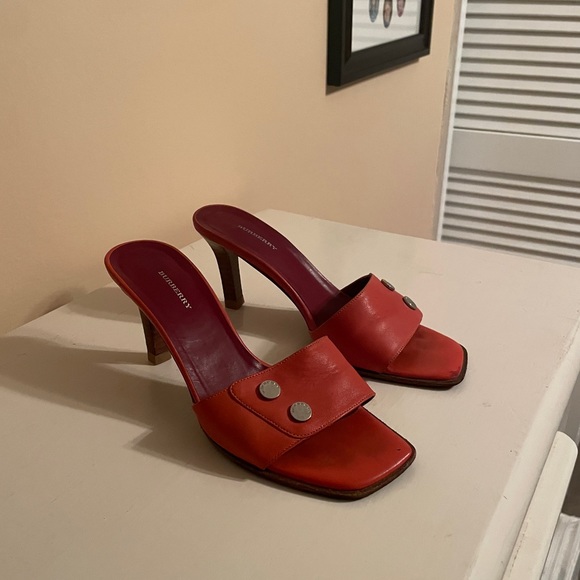 Burberry burnt orange sandal heels size 36 - Picture 4 of 7